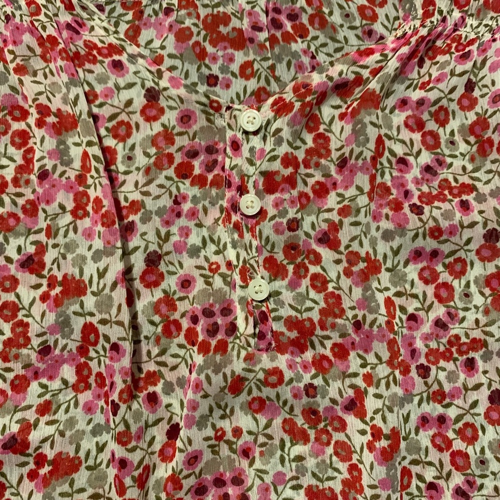 Floral Sheer Tank Top - Small - Picture 5 of 9